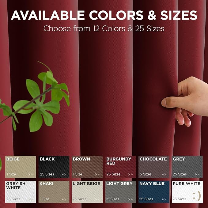 Joydeco Blackout Door Curtain for Doorway Privacy 80 Inches Long, Grommet - Image 7