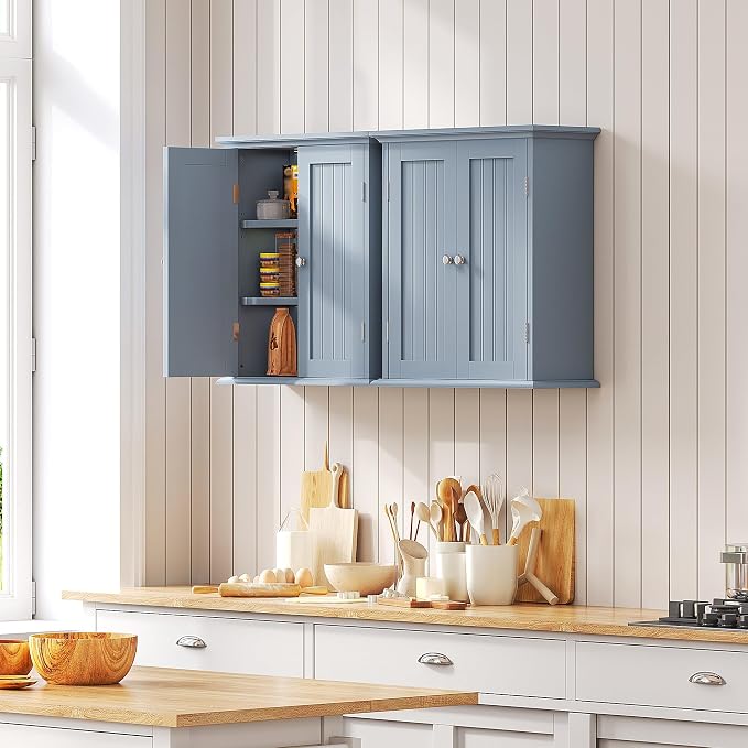 ChooChoo Bathroom Wall Cabinet, Over The Toilet Space Saver Storage Cabinet - Image 4