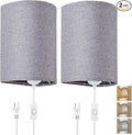 Wall Sconces Set of 2, Plug in Wall Sconces by XIEYOR