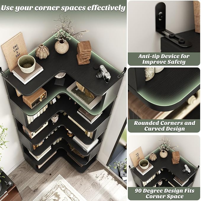 Armocity Corner Book Shelf - Image 4