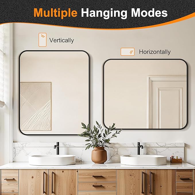 Delma Bathroom Vanity Mirror, High-Definition Bathroom Mirror, Versatile - Image 7