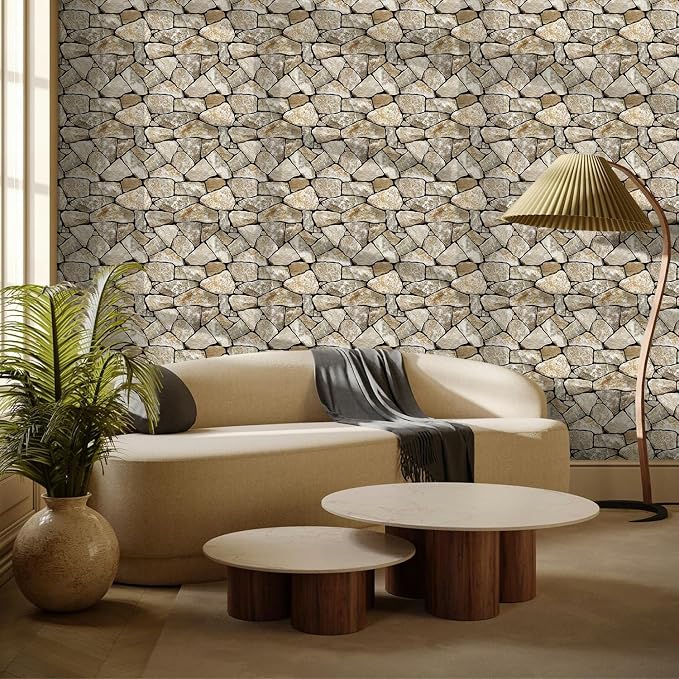 Commomy 3D Faux Stone Peel and Stick Wall Tiles - Image 2