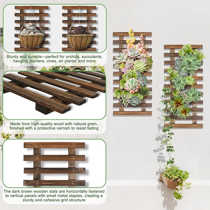Mulctun 2 Pcs Wall Planters - Image 5