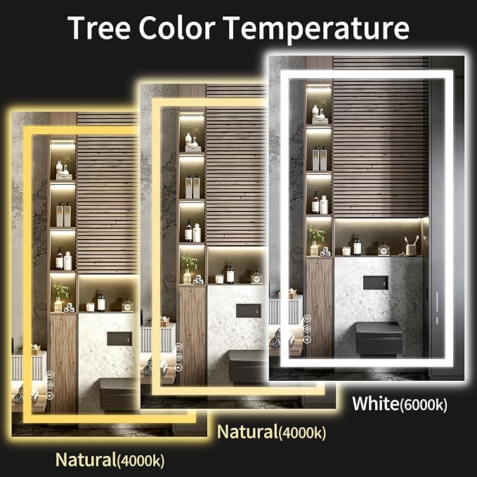 LED Bathroom Mirrors 36"x50" Bathroom Mirror - Image 5