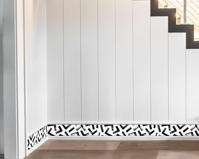 FLFK Black and White Design Wallpaper Border - Image 4
