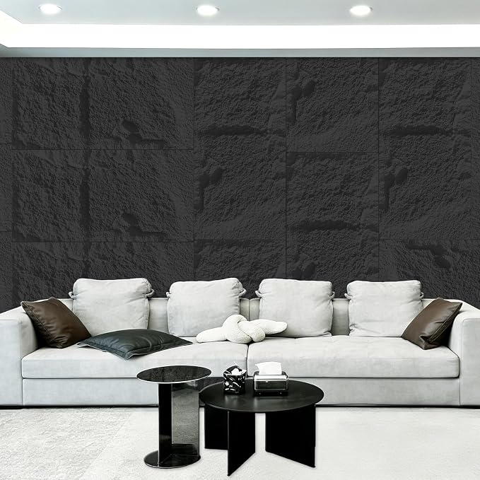 3D Faux Stone Wall Panels, Cement Texture Thicker Accent - Image 7