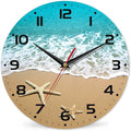 Starfish On A Beach Sand Wall Clock by DEMACYA