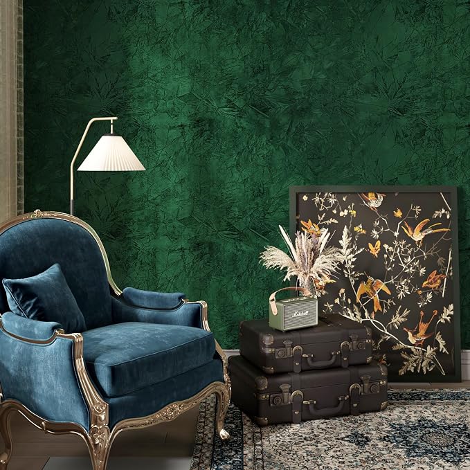 Wallercity 17.5''x236'' Green Self-Adhesive Velvet Flocking Liner Contact Paper - Image 8