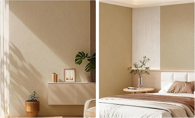 Fabric Grasscloth Texture Self-Adhesive Wallpaper Linen Peel and Stick - Image 7