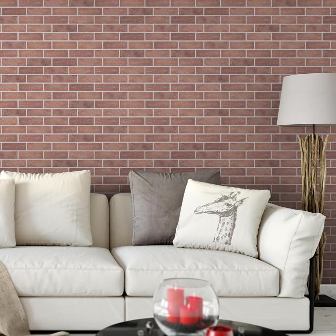 8-Pack 3D Faux Brick Acoustic Wall Panels, 11.8" x 11.8" PET Soundproof & Noise - Image 7