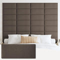 IFNOW Upholstered Wall Mounted Headboard, 3D Soundproof Wall Panels Peel and by IFNOW