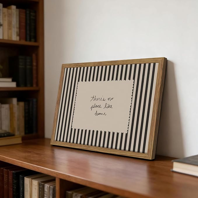 Framed Vintage Inspirational Wall Art, Minimalist There is No Place Like Home - Image 8