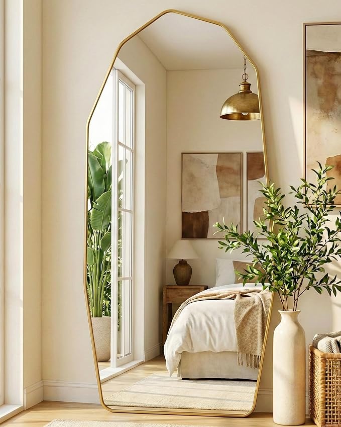 Antok Full Length Mirror, Free Standing Wall Mounted or Leaning Full Body Mirror - Image 9