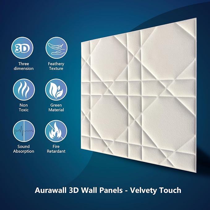 Velvet 3d wall panels for Interior wall Decor peel and stick, Soundproof - Image 5
