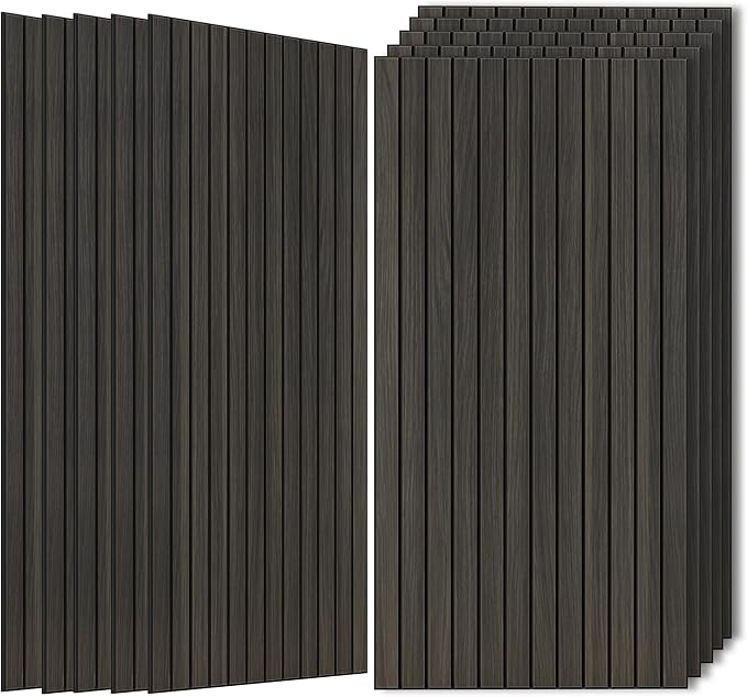 Wood Veneer Sound Panels, 10 Pack 47.2”x23.6” Wall Panels, Decorative Acoustic by AUTORIFIC