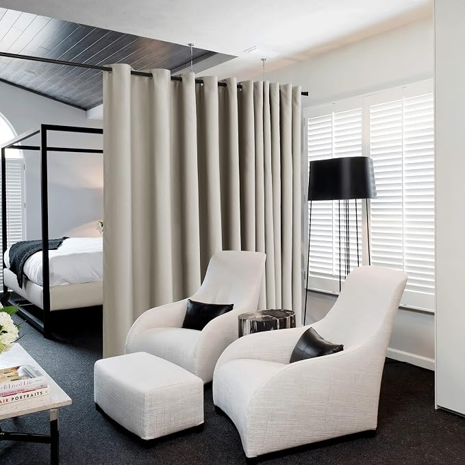 NICETOWN Closet Door Heavy Curtain, Room Dividers Shade Screens Partitions by NICETOWN