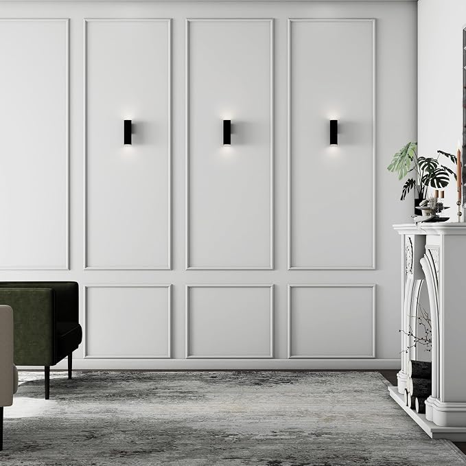Pangda Peel and Stick Wall Molding Kit, 3D Premade Accent Molding Wainscoting - Image 3
