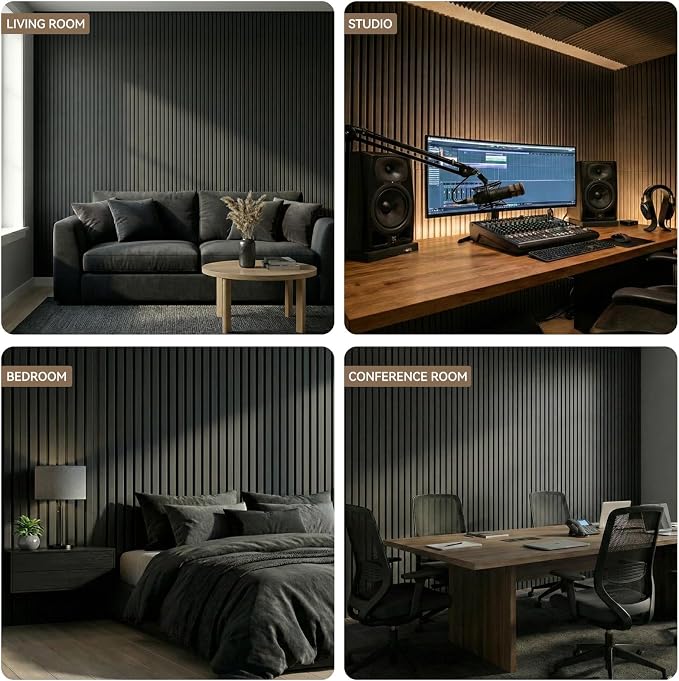 10Pack Large Acoustic Panels, Self-Adhesive Sound Dampening Wall Panels - Image 9