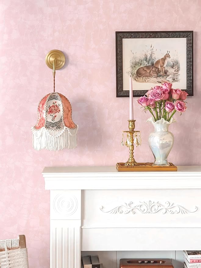 Yasinet 196.8×17.3" Pink Peel and Stick Wallpaper, Ultra-Strong Adhesion Wall - Image 5