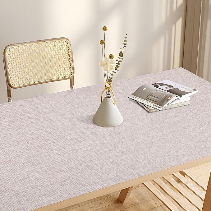 Beige Grasscloth Peel and Stick Wallpaper, Modern Textured Contact Paper - Image 5