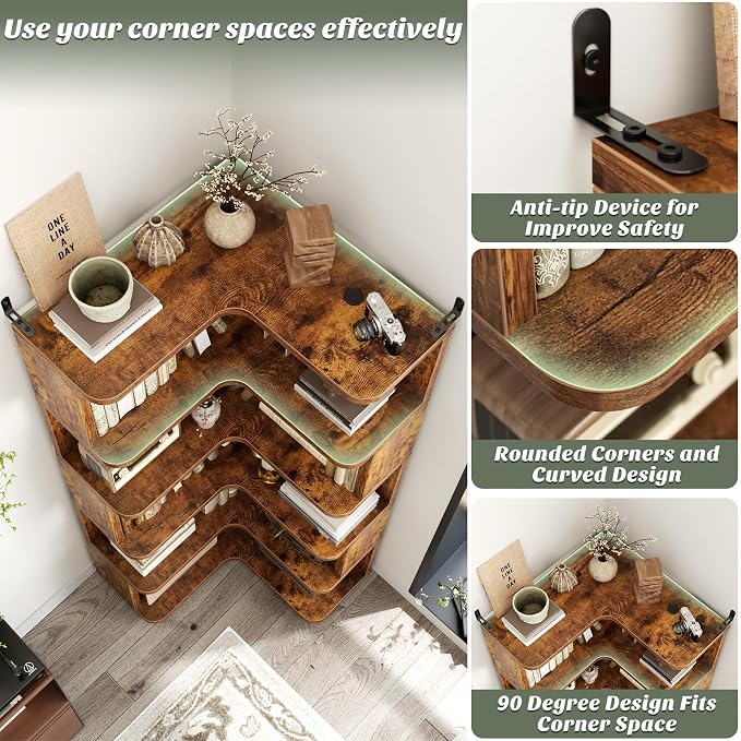 Armocity Corner Book Shelf - Image 4