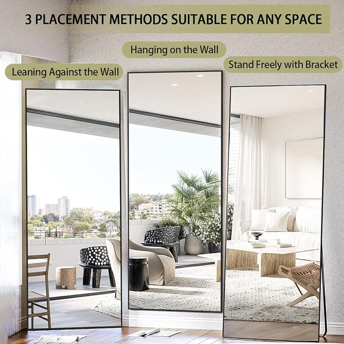 BEAUTYPEAK Full Length Mirror, Bedroom - Image 4