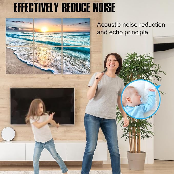 YPY Acoustic Panels: Beach Wall Art Sound Proofing Panels - Image 5
