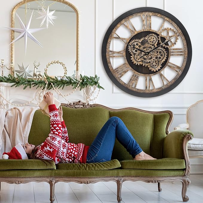HOIBAI Large Wall Clock, Wall Clocks - Image 2