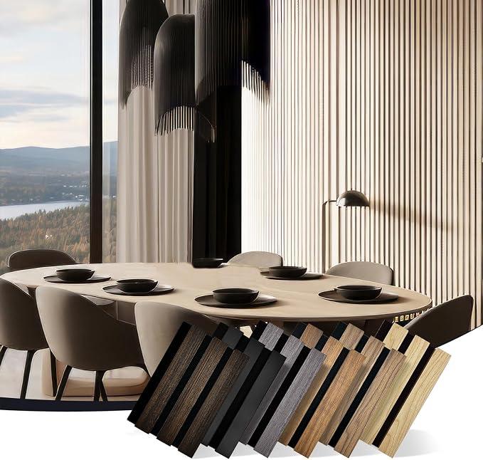 RITOLLO Wood Panels for Wall 4.92"×7.68" Acoustic Panels for Interior Wall Decor by Ritollo