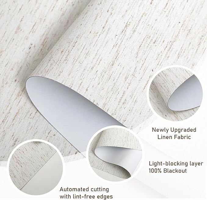 AOSKY Linen Roller Blinds Shades - Image 2