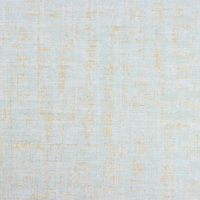 VEELIKE Pale Green Gold Grasscloth Wallpaper Textured Faux Grasscloth Peel and by VEELIKE