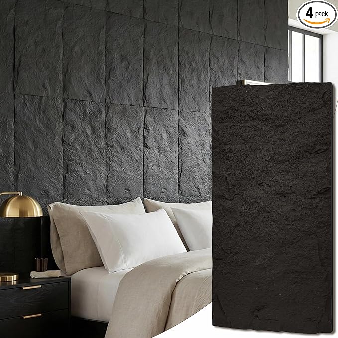 BEAUTYPEAK 3D Faux Stone Wall Panels, Home & Office Accent Wall, Easy Install by BEAUTYPEAK