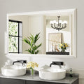 60x36 Inch White Bathroom Mirror by Briivuemodernmirrors
