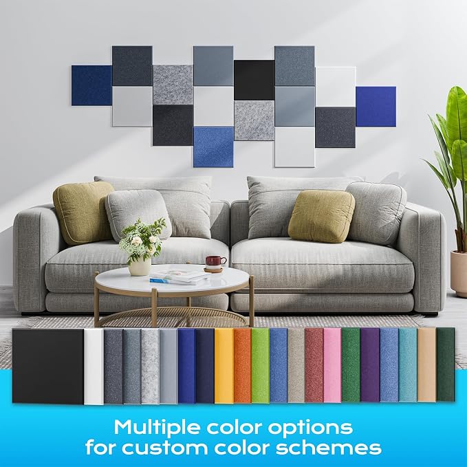 22 Pack Self-Adhesive Acoustic Panels, Soundproof Wall Panels - Image 5