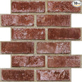 3D Peel and Stick Faux Brick Wall Panels 11.8" x 11.8" 10-Pack, Small by SMOOSTIKCDECOR
