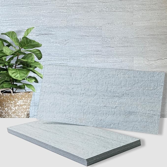AULIGET 2-Piece Light Shale Peel and Stick Backsplash Wall Tiles, Laundry Room by AULIGET