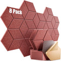 8 Pack Self-Adhesive Acoustic Panels 12" X 10" X 0.4" by Dailycooper