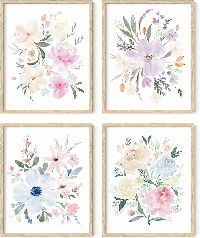 HAUS AND HUES Flower Wall Decor by HausandHuesArtPrints