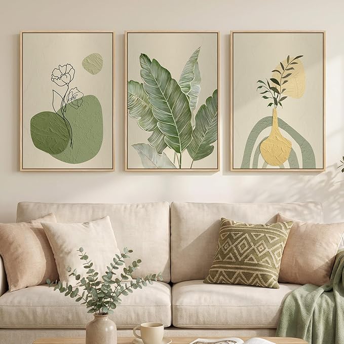 Framed Botanical Modern Wall Art by Cuspin