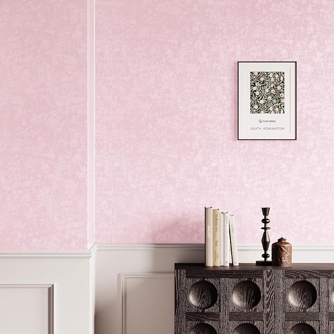 Abyssaly Pink Peel and Stick Wallpaper - Image 3
