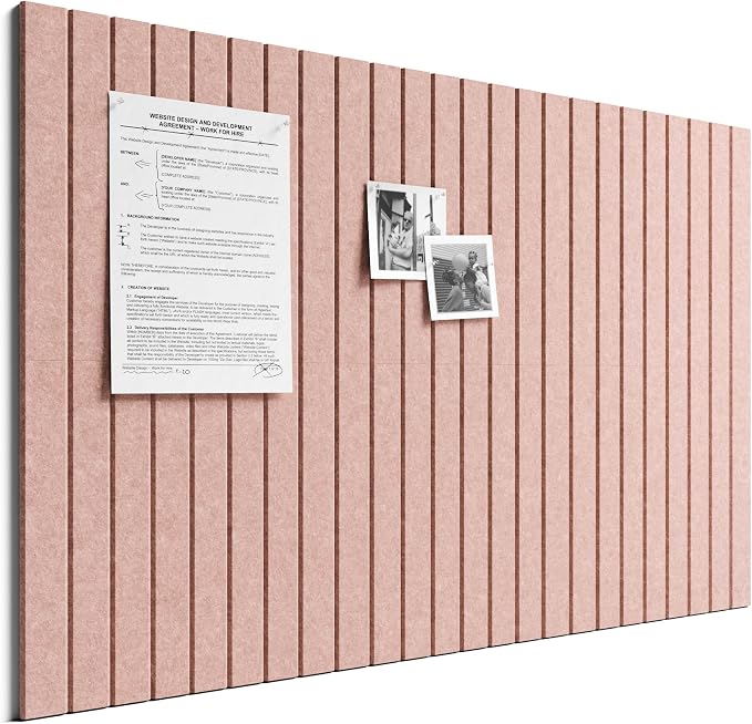 Bumusty Large Cork Board Alternative-36 x 24" Felt Bulletin Board Tiles by BUMUSTY