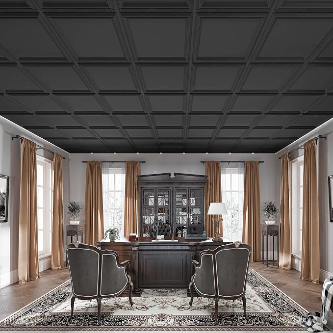 Art3d 36-Pack Drop Relief Ceiling Tiles - Image 3