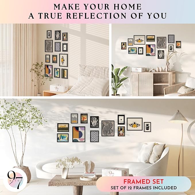 97 Decor Eclectic Wall Art Framed - Image 4