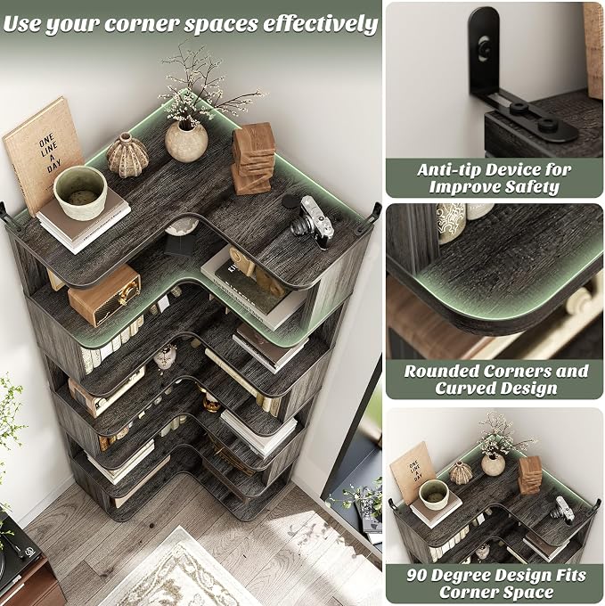 Armocity Corner Book Shelf - Image 4