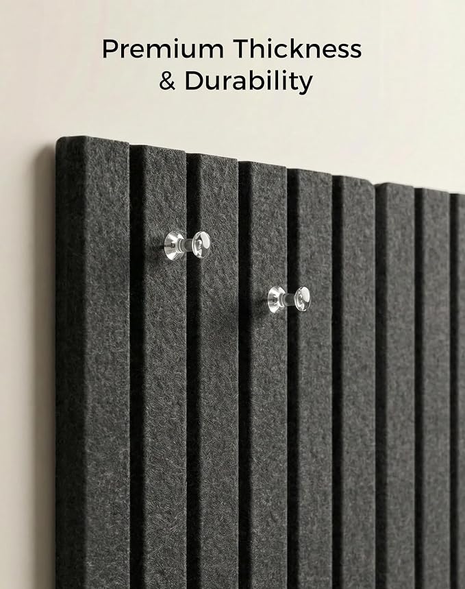 Aothia 12-Pack Felt Bulletin Board Tiles 48"x36", Modular Pin Board - Image 3