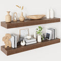 Heimlove Floating Shelves for Wall 36 Inches Long, 9.3" Deep Walnut Floating by Heimlove