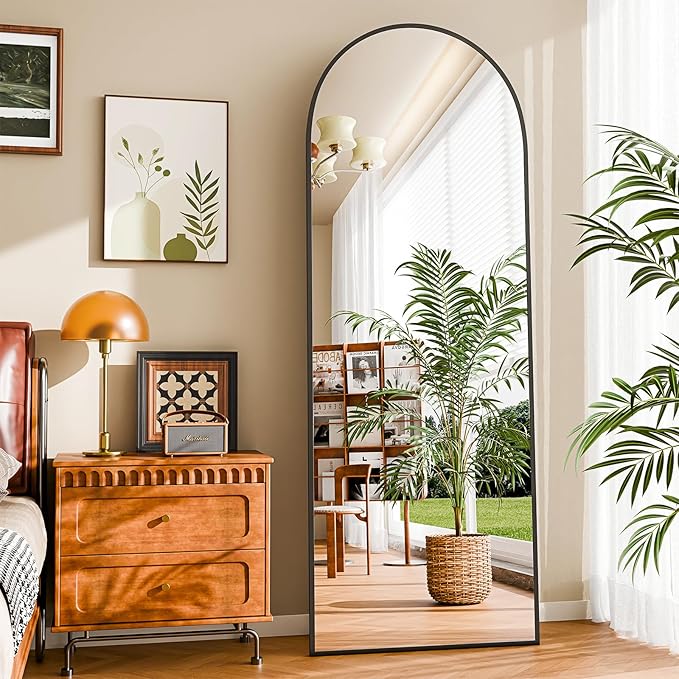 59"x16" Floor Mirror Full Length, Arched Full Length Mirror - Image 2