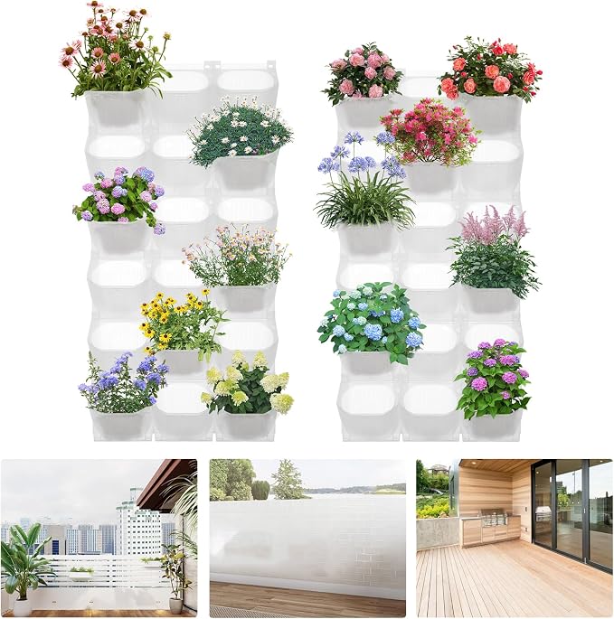 Vertical Wall Planter with 36 Pots, Hanging Garden Plant Flowerpot Holder - Image 8