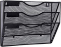 EASEPRES 3 Pocket Mesh Hanging Wall File Organizer, Wall Mounted Mail Paper by EASEPRES