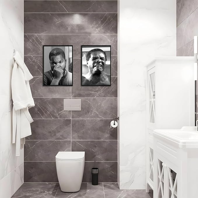 Funny Bathroom Canvas Wall Art Set of 2 - Image 2